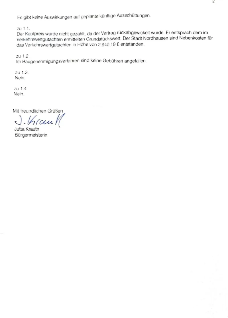 Beantwortung meiner Parkhausanfrage vom 06.06.2020, Seite 1